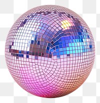 PNG Disco ball sphere white background celebration.