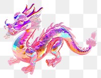 PNG Simple cute chinese dragon icon white background representation celebration.