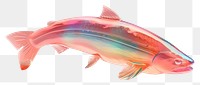 PNG Simple salmon icon animal fish white background.
