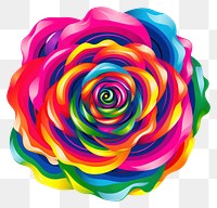 PNG Abstract Graphic Element of rose minimalistic symmetric psychedelic style art graphics spiral.