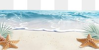 PNG  Beach horizon backgrounds outdoors.