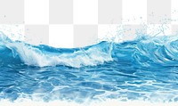 PNG Blue sea wave with white foam backgrounds outdoors nature