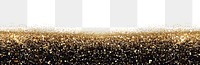 PNG Golden falling glitter on the black floor backgrounds outdoors nature.
