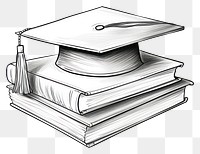 PNGGraduate cap and diploma graduation drawing sketch.