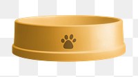 Pet food bowl png, transparent background