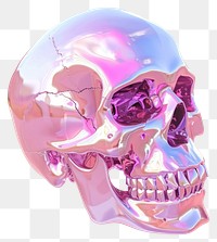 PNG A human skull purple white background clothing.