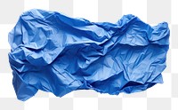 PNG Blue color crumpled paper backgrounds white background wrinkled.