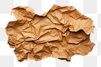 PNG Brown color crumpled paper backgrounds white background textured.