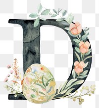 PNG Font art white background floristry.