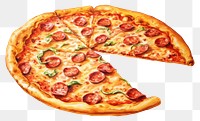 PNG A pizza food pepperoni vegetable.