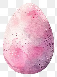 PNG Cute Easter egg watercolor easter pink white background
