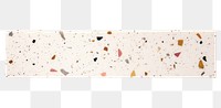 PNG Terrazzo adhesive strip white background rectangle confetti.