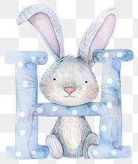 PNG Bunny alphabet H mammal easter rabbit.