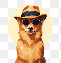 Sunglasses mammal animal dog.