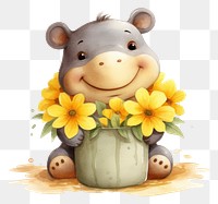 Flower mammal plant pig.