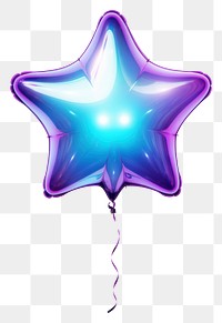 PNG Star shape balloon purple violet light