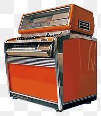 PNG Jukebox machine refrigerator technology appliance.