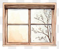PNG Window windowsill sketch architecture.