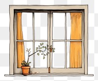 PNG Window windowsill sketch plant.