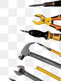 PNG Tool hammer screwdriver electronics.