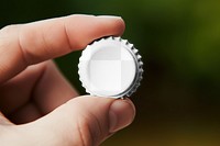 Bottle cap png mockup, transparent design