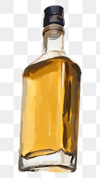 PNG A whisky bottle glass drink white background.
