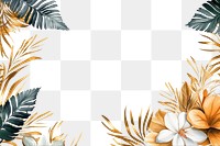 PNG Tropical border frame backgrounds pattern plant.