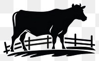 PNG Farm logo icon silhouette livestock mammal.