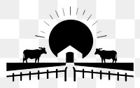 PNG Orange Farm logo icon architecture mammal advertisement.