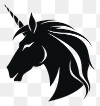 PNG Unicorn logo icon silhouette animal black