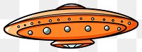PNG UFO Clipart cartoon transportation aircraft.