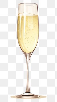 PNG Champagne cartoon glass drink wine.
