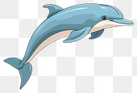 PNG Dolphin cartoon animal mammal white background.