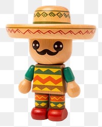PNG Mexico toy white background anthropomorphic.