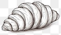 PNG Croissant sketch croissant drawing.