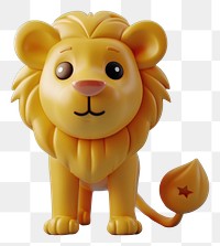 PNG 3d Leo cartoon figurine mammal.