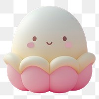 PNG 3d Shell cartoon cute egg.