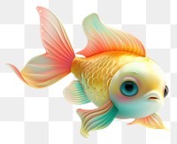 PNG 3d Pisces goldfish cartoon animal.