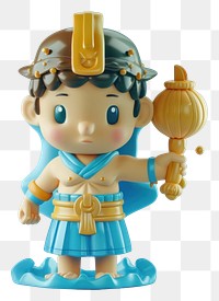 PNG 3d Water Bearer figurine cartoon cute.