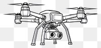 PNG Drone sketch helicopter aircraft.