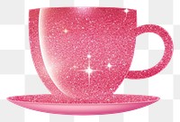 PNG  Pink coffee cup icon saucer drink mug.