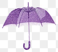 PNG Umbrella icon umbrella purple shape.