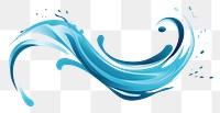 PNG Vector illustration icon water splash flat style pattern white background creativity.