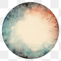 PNG Vintage moon circle frame texture space white background.
