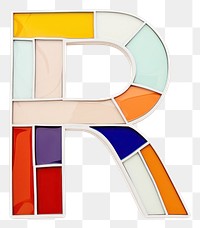 PNG  Mosaic tiles letters R alphabet number shape.