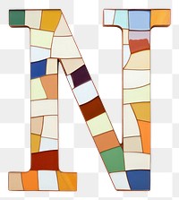 PNG  Mosaic tiles letters I alphabet number shape.