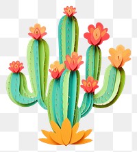 PNG Cactus plant craft art.