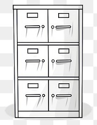 PNG Filing cabinet furniture drawer sketch.
