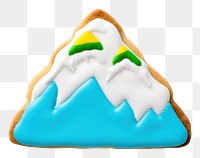 PNG Icing mountain dessert cookie.