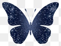 PNG Navy blue color butterfly icon insect white background invertebrate